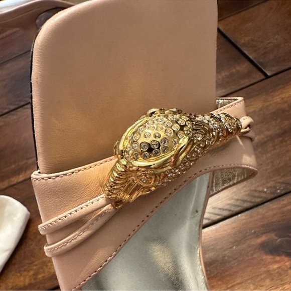 Authentic Gucci Dora Crystal tiger head kitten heels size 38.5 - Picture 11 of 12